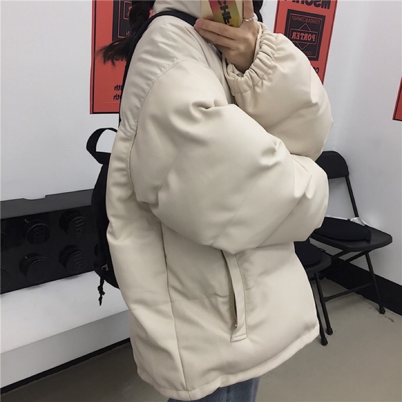 TKLIHN Áo khoác phao ulzzang HOT FASHION 2021 KÈM 2 ẢNH THẬT CUỐI