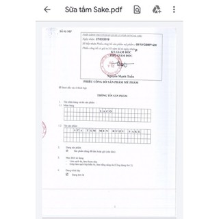 SỮA TẮM MEN RƯỢU SAKE 🌸🌼
