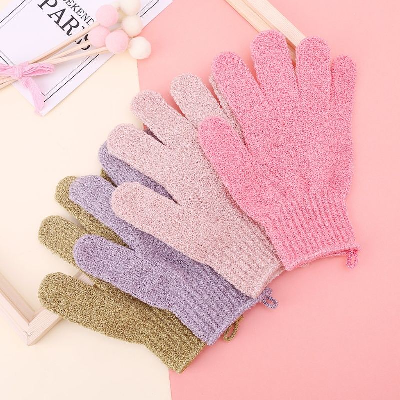 Set 2 Găng tay đi tắm Bằng Xơ Mướp Tẩy Tế Bào Chết Mát Xa Cơ Thể