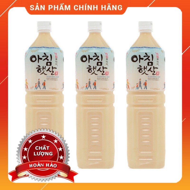 Nước Gạo Hàn Quốc🤞Free ship🤞Nước Gạo Hàn Quốc Woongjin (1.5ML) Ngọt Dịu Thơm Ngon