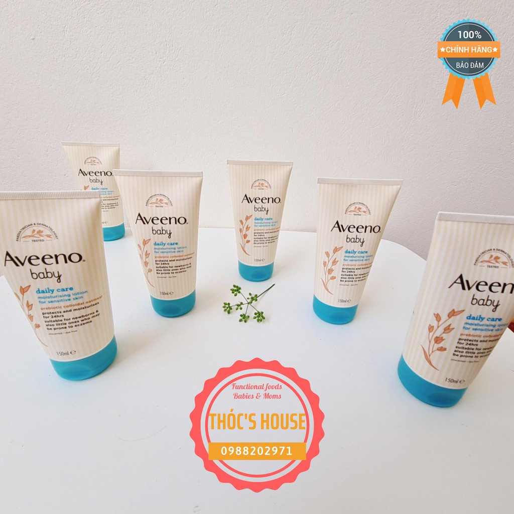 Kem dưỡng ẩm Aveeno Baby Daily care cho trẻ sơ sinh, dùng được cho da nhạy cảm