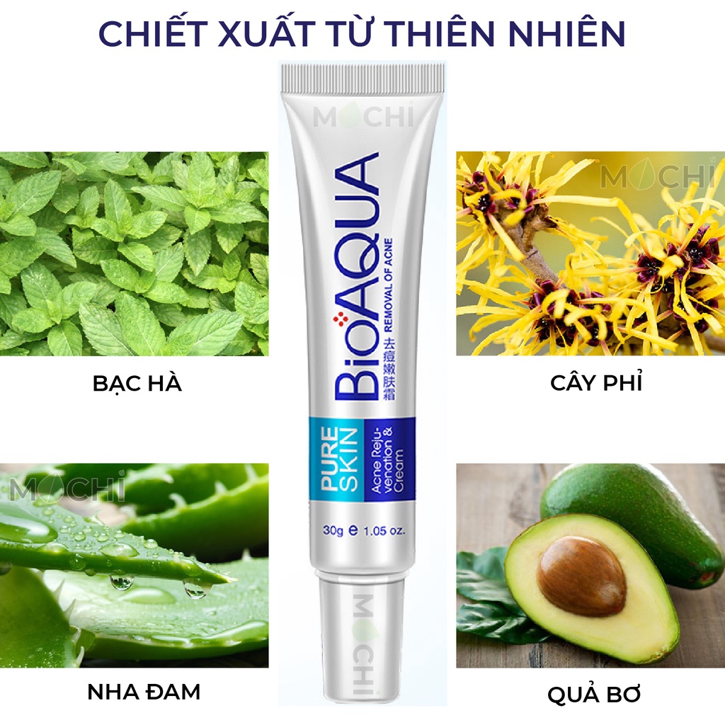 Kem Mụn Acne Bioaqua Giảm Mụn Trứng Cá l Mụn Bọc l Mụn Đầu Đen l Mụn Cám Dưỡng Da Mụn Nội Địa Trung MOCHI SHOP