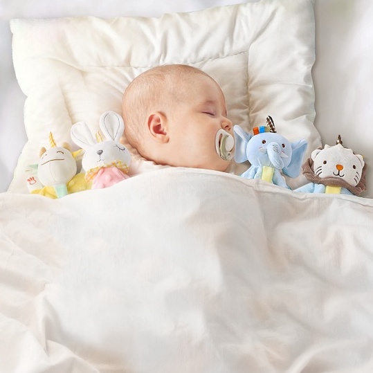 Khăn mềm xoa dịu Yên tâm Làm giấc ngủ cho bé Đồ chơi con rối khăn trẻ sơ sinh Autumn063