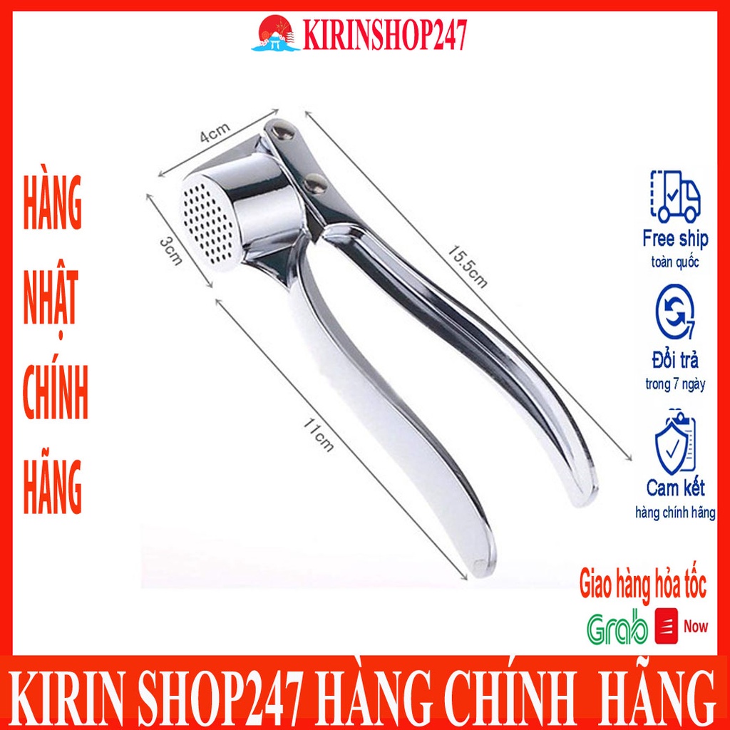Dụng cụ ép tỏi bằng inox cao cấp Hàng Nhật Chính Hãng
