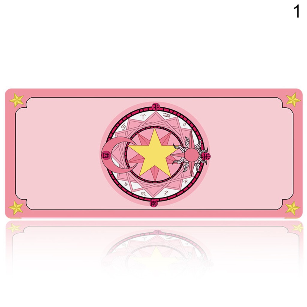 Tấm lót bàn phím chuột in họa tiết hoạt hình thủ lĩnh thẻ bài Sakura
