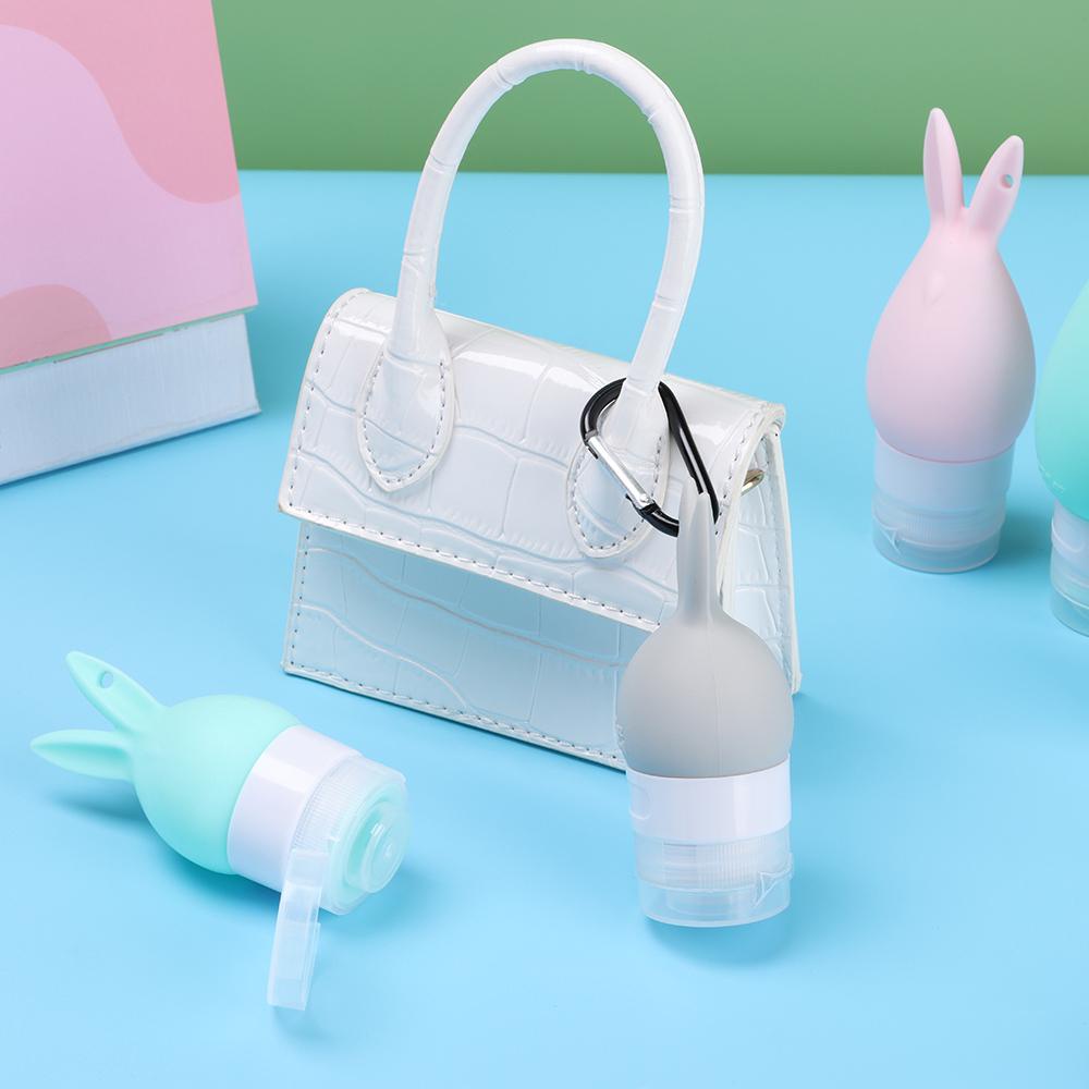 Chai Rỗng Bằng Silicon Họa Tiết Hoạt Hình Dễ Thương Để Đựng Mỹ Phẩm