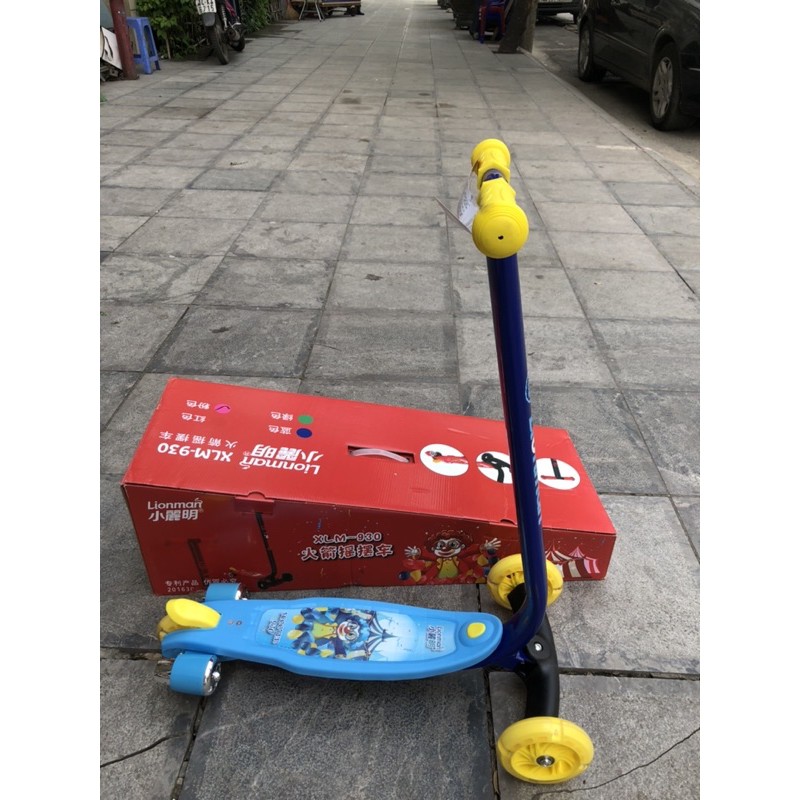 Xe trượt scooter cho bé lionman 930 tải 60kg