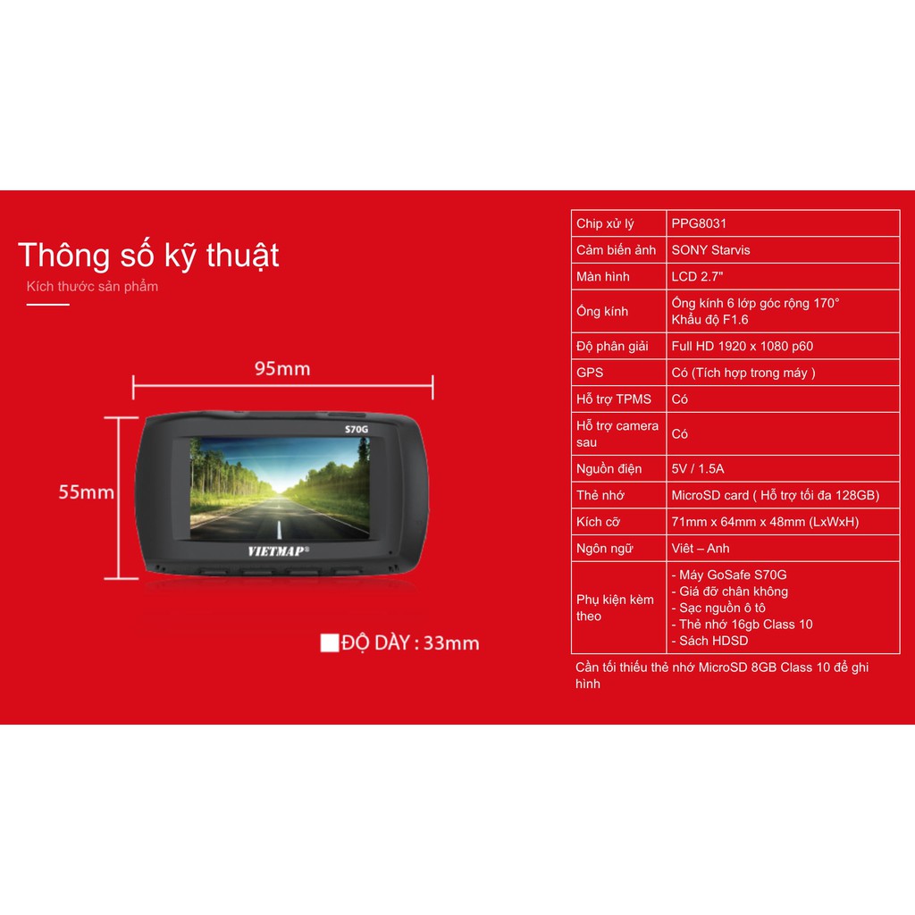 CAMERA HÀNH TRÌNH VIETMAP S70G – FULL HD | SONY STARVIS | BÁO TỐC ĐỘ …