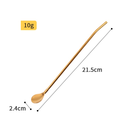 Ống Hút Kèm Muỗng Wotocup  Tráng Men Inox 304 Cao Cấp Thép Không Gỉ An Toàn Sử Dụng, Tiện Lợi SHOPGIATOT1989