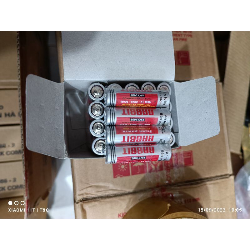 Hộp pin aa, aaa con thỏ