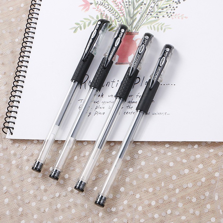 Combo 10 bút mực ngòi 0.5mm gồm 3 màu Đen Xanh Đỏ viết êm tay, dành cho học sinh, nhân viên văn phòng MH: 700210056