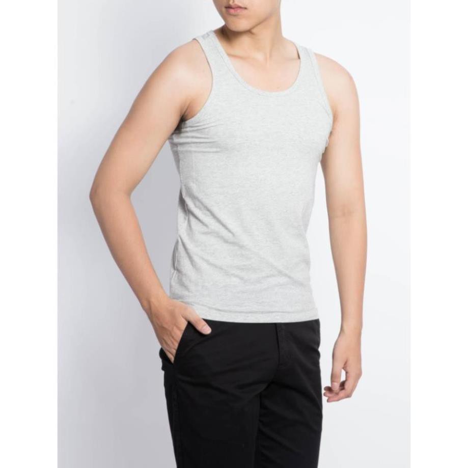 Tết Xả Sale Áo Tank-top nam Aristino MÀU GHI . ^ new2021 `