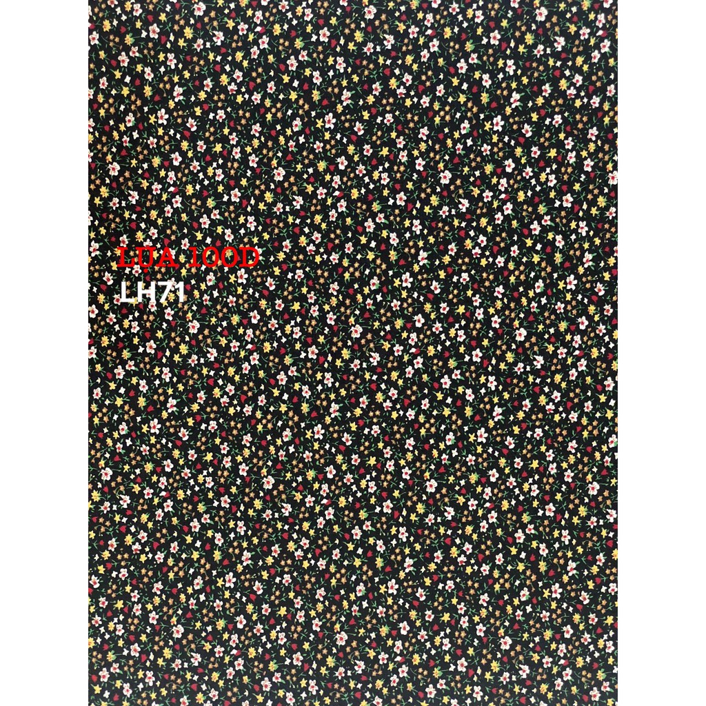 VẢI LỤA 100D HOA NHÍ - DÒNG VẢI THÔNG DỤNG - 1 MÉT X 1M5