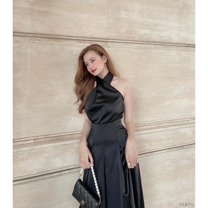 Sét Áo Yếm Kèm Chân Váy Dài Dáng Maxi