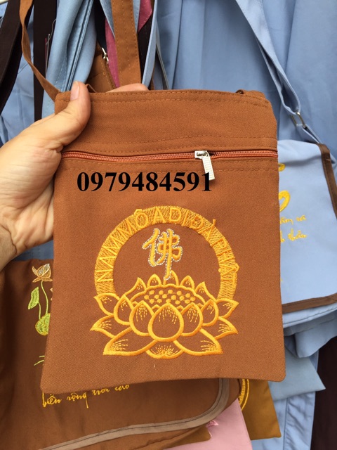 Túi Đeo Đi Chùa Nhí Nhỏ Xinh, 5 Màu Lựa Chọn, Đựng Được Tiền Và Điện Thoại, kích thước 15x19cm Vô Cùng Tiện Lợi | BigBuy360 - bigbuy360.vn