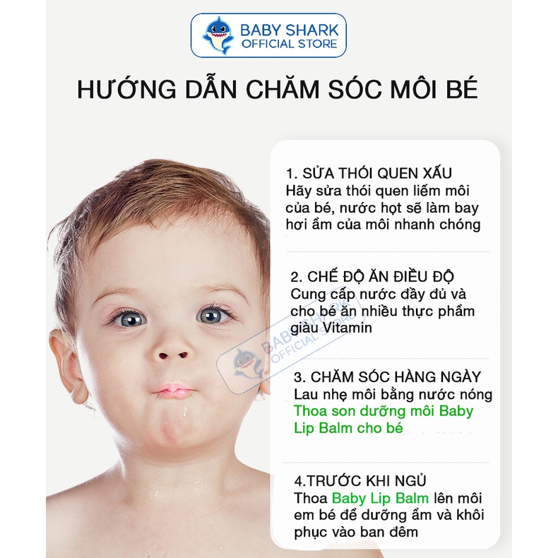 Son Dưỡng Môi Trẻ Em Baby Lip Balm 4g Cho Trẻ Em và Người Lớn Best Seller Tao Bao Dưỡng Ẩm, Chống nẻ Cao cấp