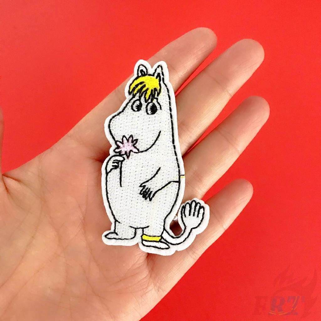 1 miếng dán ủi thêu hình hoạt hình Moomin