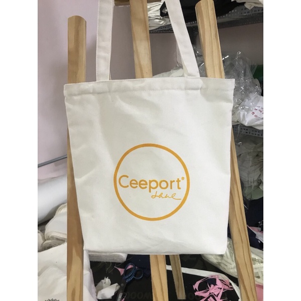Túi tote vải bố đựng đồ canvas phong cách Hàn Quốc hình bông hoa cải siêu đẹp