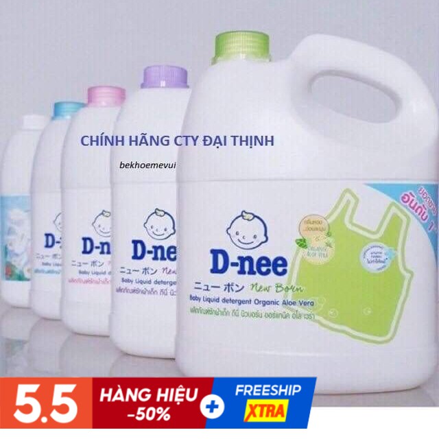 [ TP. HCM ] Nước giặt Dnee Thái Lan chuẩn tem Đại Thịnh can to 3000ml