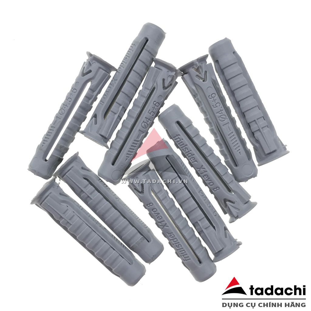 Tắc kê nhựa 6-8-10mm Friulsider mã X1 (10 cái/bộ) | Tadachi