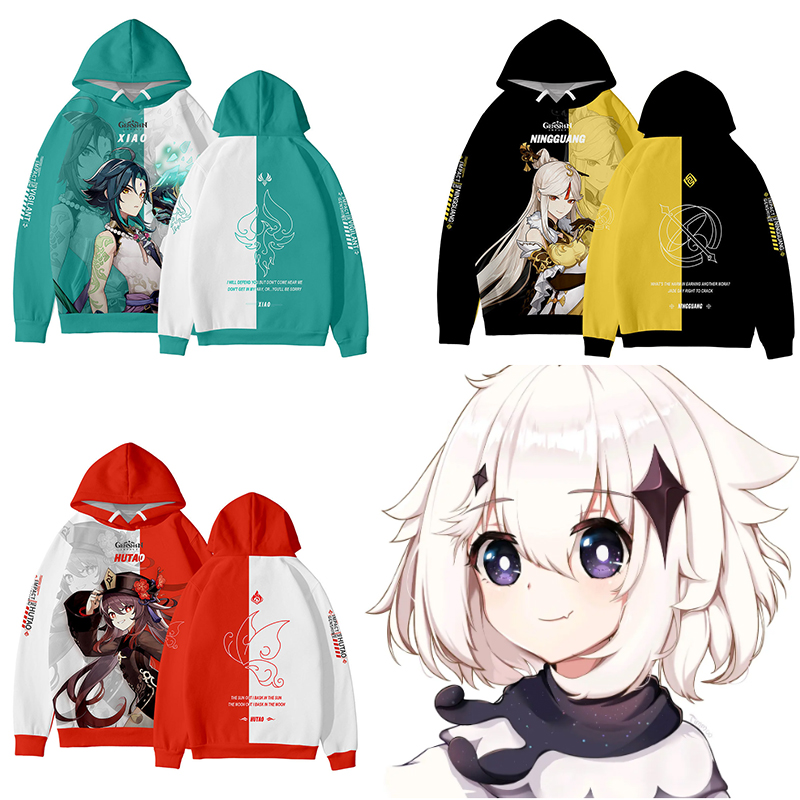 Áo hoodie hóa trang nhân vật game Genshin Impact Hutao Ningguang size lớn tay dài thời trang | BigBuy360 - bigbuy360.vn