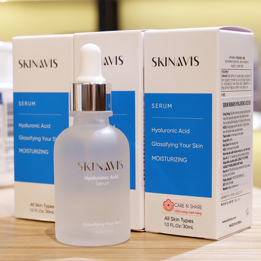 Serum SKINAVIS SERUM HYALURONIC B5 Cấp ẩm và phục hồi da căng mọng