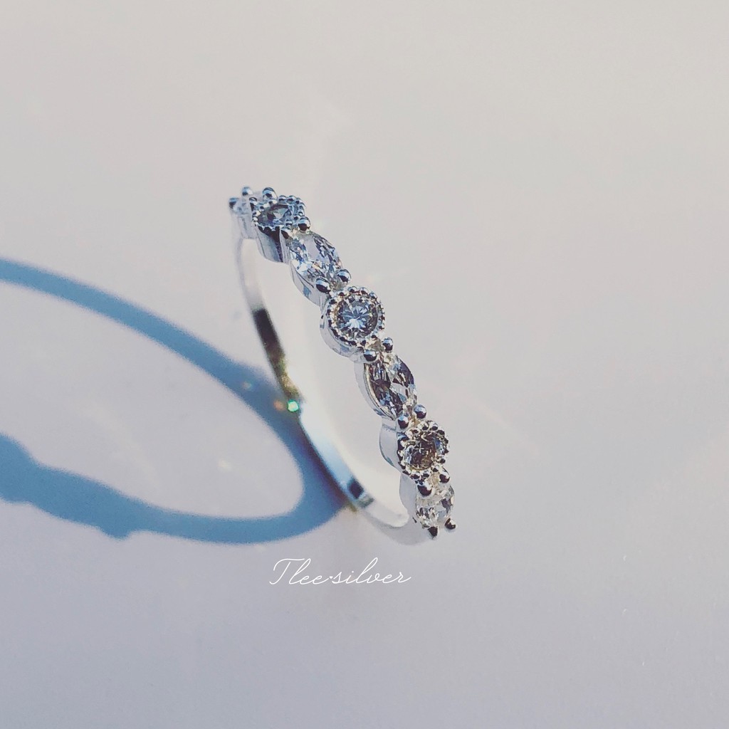 Nhẫn bạc nữ TLEE Gavia nạm đá lấp lánh cao cấp TleeJewelry A0158