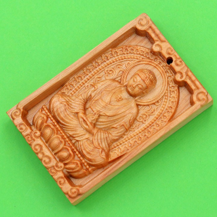 Mặt dây chuyền gỗ hoàng đàn Phật như lai đại nhật MG4A