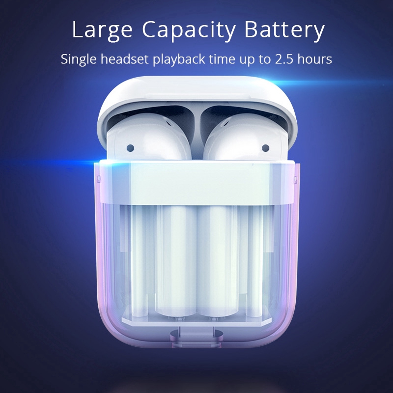 Tai nghe không dây bluetooth 5.0 chống trượt tiện dụng cho i10/i20/30/60/80 kèm phụ kiện