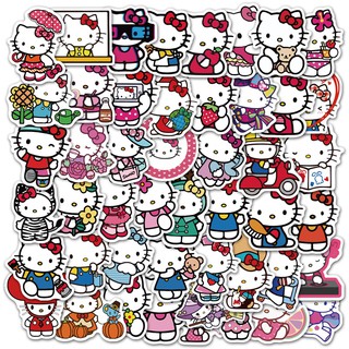 Bộ 50 miếng dán graffiti Hello Kitty độc đáo chống thấm nước