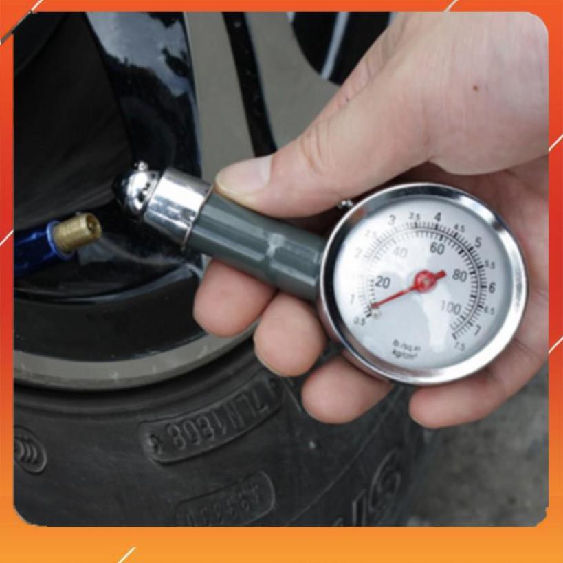 ❤️Deal Sốc❤️ Đồng hồ đo áp suất lốp xe bằng cơ cho ô tô xe máy (Đen) 206069
