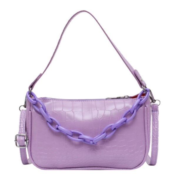 Túi kẹp nách dây xích có dây đeo chéo - Túi đeo chéo kẹp nách da cá sấu HOT HIT | BigBuy360 - bigbuy360.vn