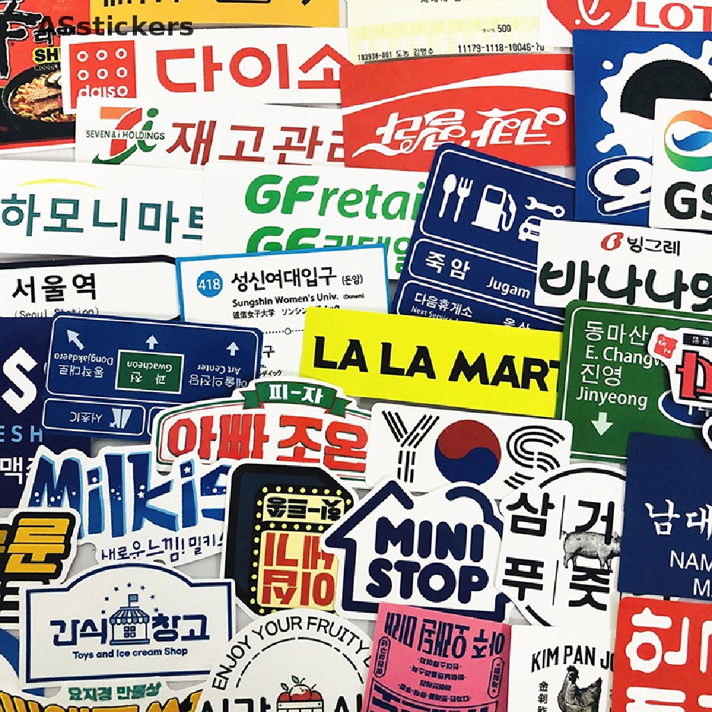 [ASstickers] 31pcs Japanese stop sign logo Stickers Pack For Laptop Travel Suitcase Sticker HOT
