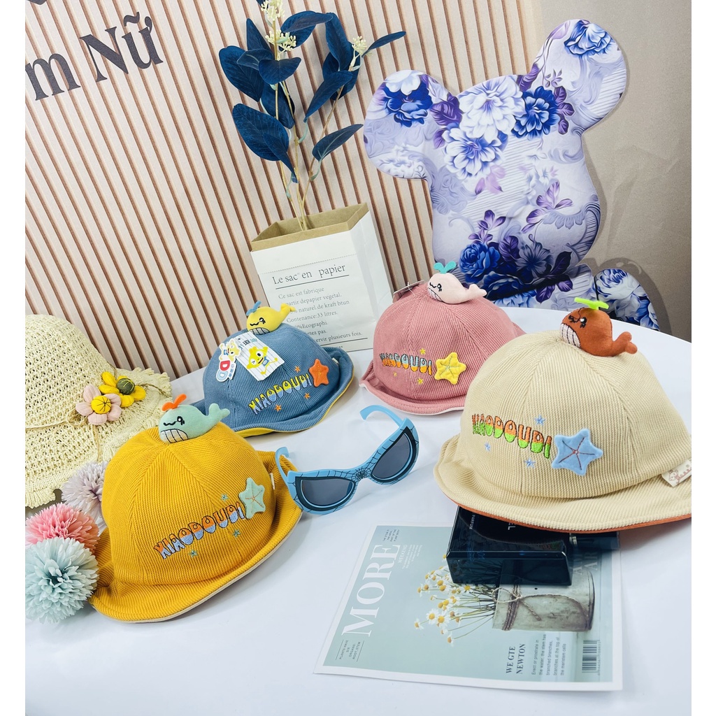 Mũ nón rộng vành hình con cá siêu cute dành cho bé trai, bé gái mẫu mới siêu hot - Hàng Quảng Châu Cao Cấp