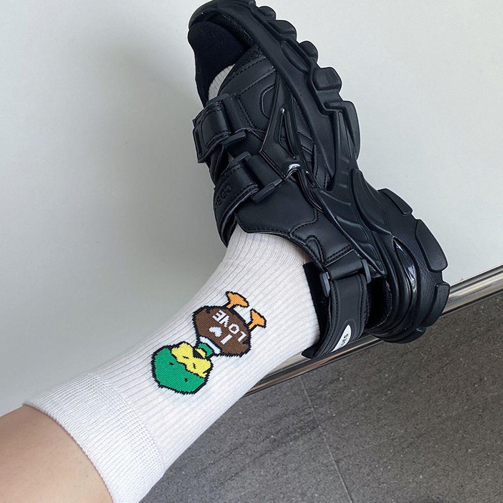 Vớ Nữ Họa Tiết Hoạt Hình Dễ Thương Phong Cách Harajuku