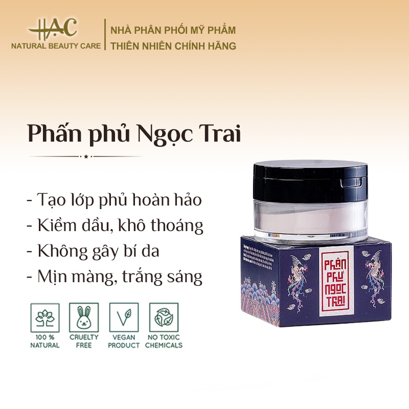 Phấn phủ chiết suất từ ngọc trai mịn mỏng, bắt sáng tốt, kiềm dầu chống nắng cho mọi loại da - Phấn Nụ Hoàng Cung