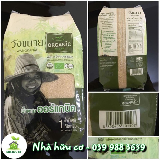 Đường Mía Thái Hữu Cơ Wangkanai Organic 1kg - Date: 4/2023 - Nhà Hữu Cơ | BigBuy360 - bigbuy360.vn