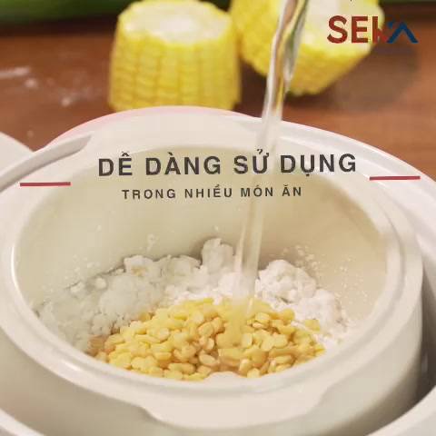 Nồi Hầm / Nồi Tiềm/ Nồi Cháo Chậm Hẹn Giờ Thông Minh Seka, Cách Thủy 4 in 1, Dung Tích 1L