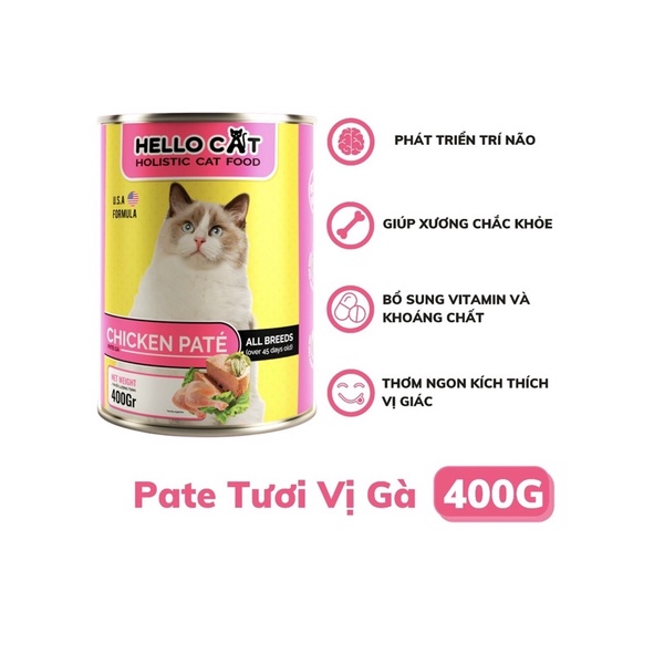 Pate cho mèo Hello Cat (190g)