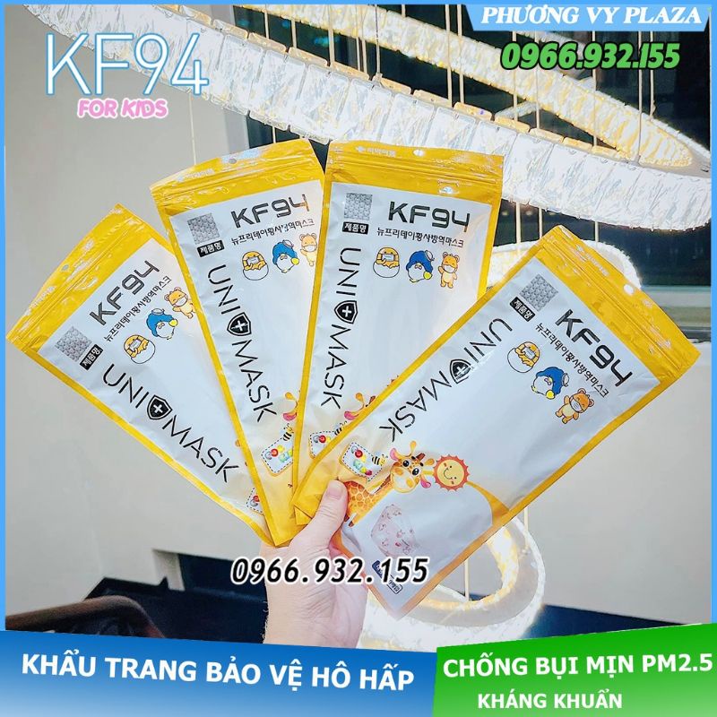 [Giá Xưởng] Combo 50 chiec Khẩu Trang KF94 Trẻ Em Unimask Chính Hãng, 4 lớp Kháng Khuẩn nhiều hoạ tiết