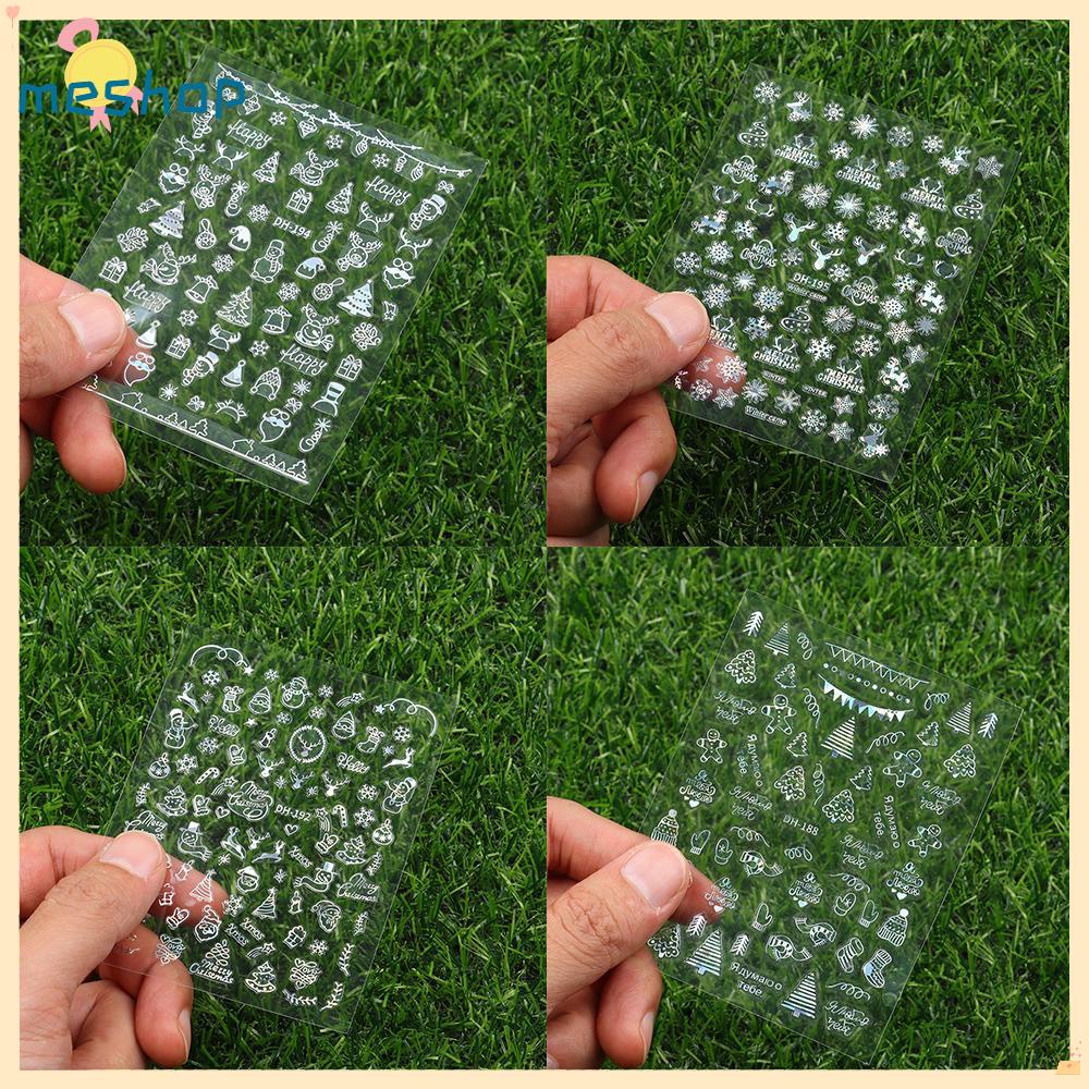 Miếng Dán Móng Tay Hình Bông Tuyết 3D