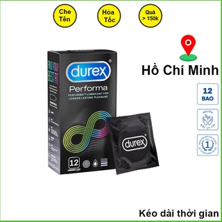 Bao cao su kéo dài thời gian quan hệ hạn chế xt sớm durex performa hộp 12c