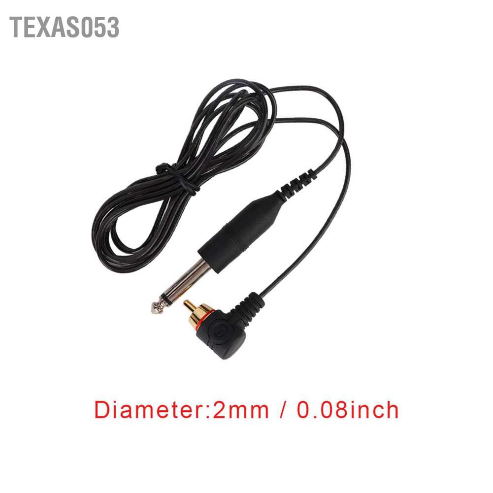 Hàng HOT Dây móc Máy xăm hình siêu mịn Giao diện RCA bền Dây kẹp góc khuỷu Dây cáp RCA cho máy xăm hình【Texas053】