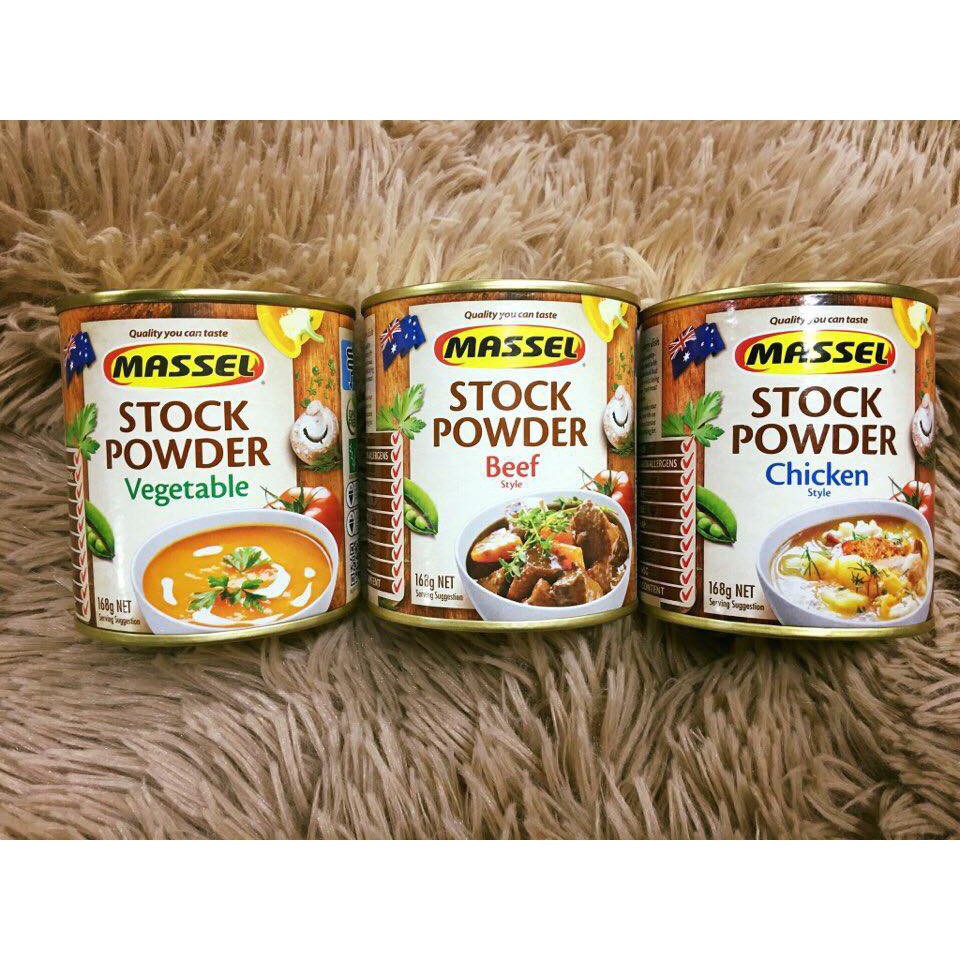 Hạt nêm Massel 100% không bột ngọt 168gr Vị gà - Massel Premium Stock Powder Chicken Style