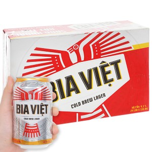 Thùng 24 lon Bia Việt 330ml