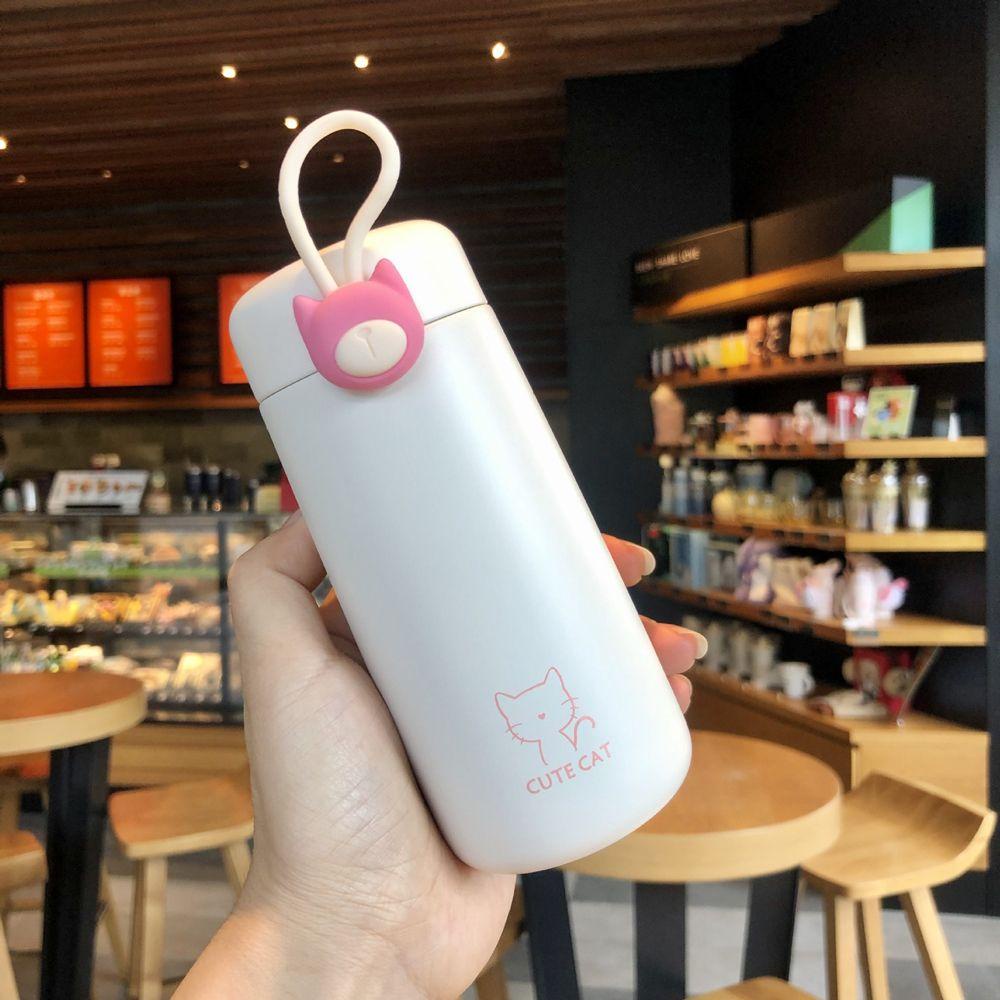 Bình Nước Giữ Nhiệt Bằng Thép Không Gỉ Hình Mèo Dễ Thương TAYLOR1 270ml