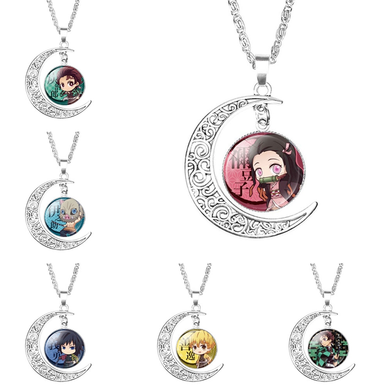 Vòng Cổ Mặt Đá Họa Tiết Anime Độc Đáo Dễ Thương