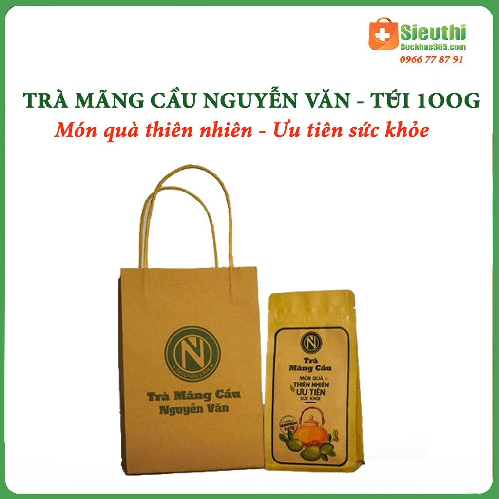 Trà Mãng Cầu Xiêm Nguyễn Văn- Túi 100gr- Giúp Ngủ Ngon, Ổn Định Huyết Áp