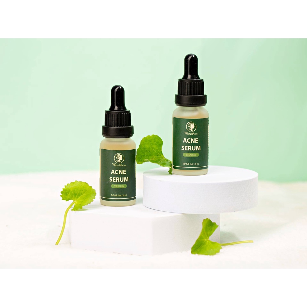 Combo serum và kem dưỡng da mụn WonMom