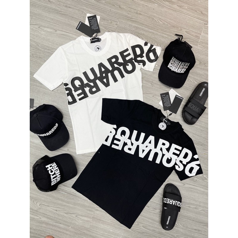 Áo thun cổ tròn nam nữ DSQ2 nhiều màu phù hợp giới trẻ 2022